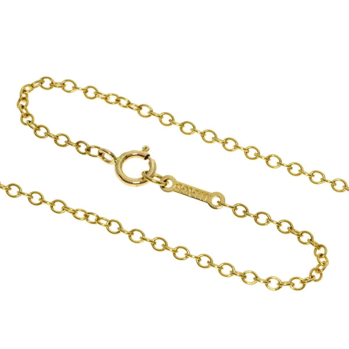 TIFFANY&Co.   Necklace Double roof K18 Yellow Gold Ladies