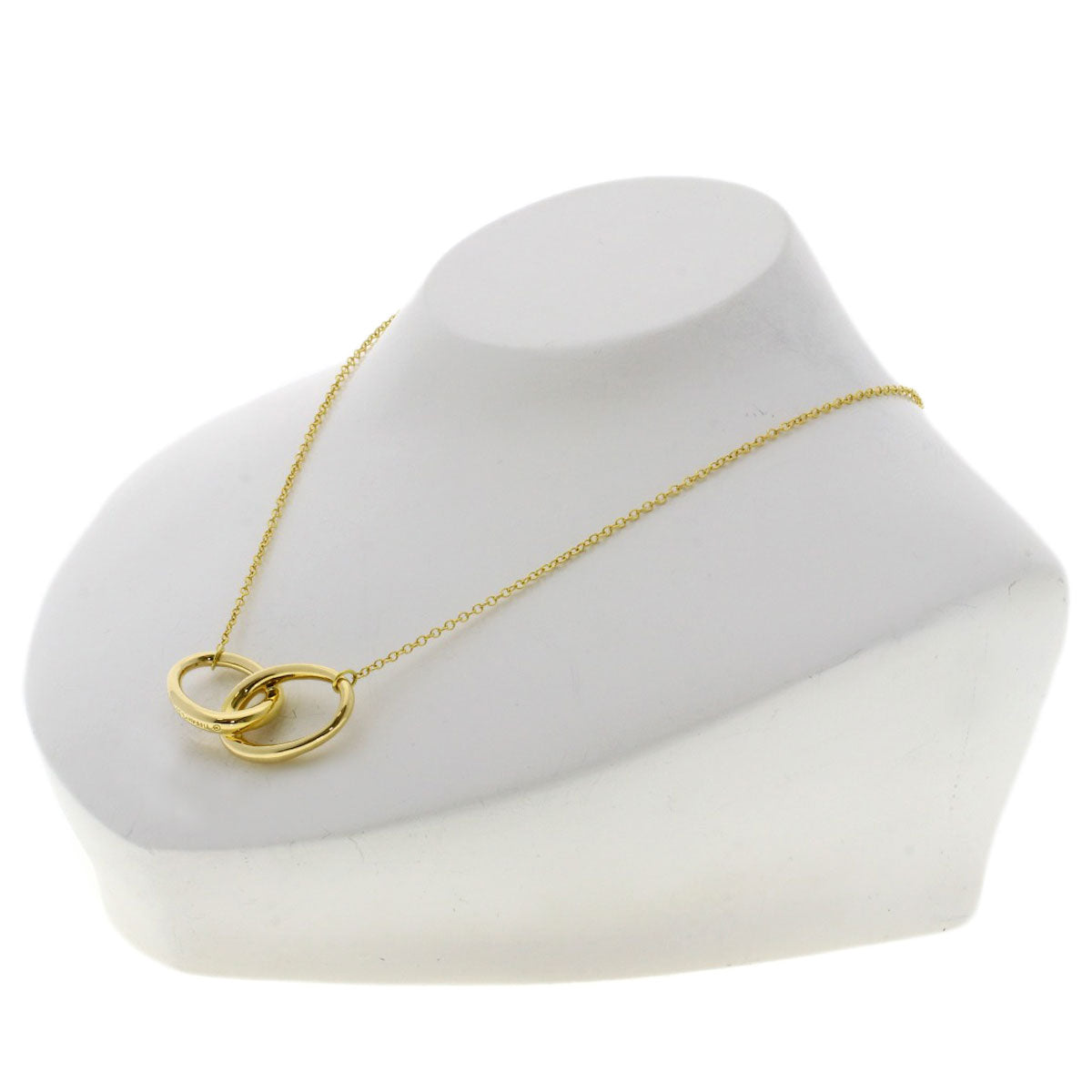 TIFFANY&Co.   Necklace Double roof K18 Yellow Gold Ladies