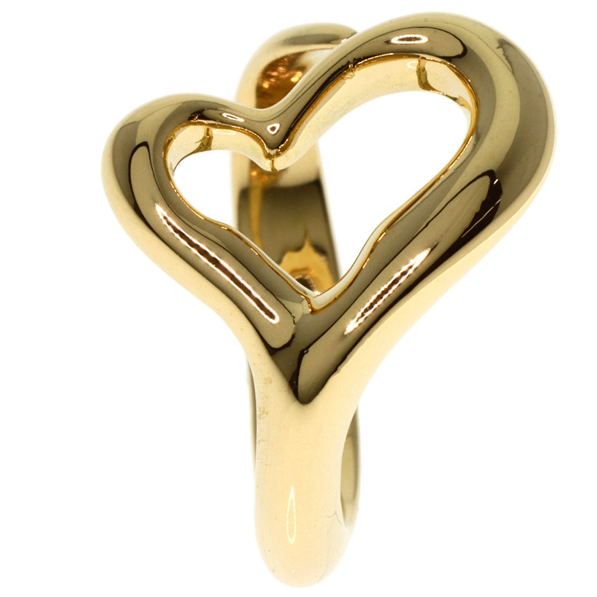 TIFFANY&Co.   Ring Open heart K18 Yellow Gold Ladies