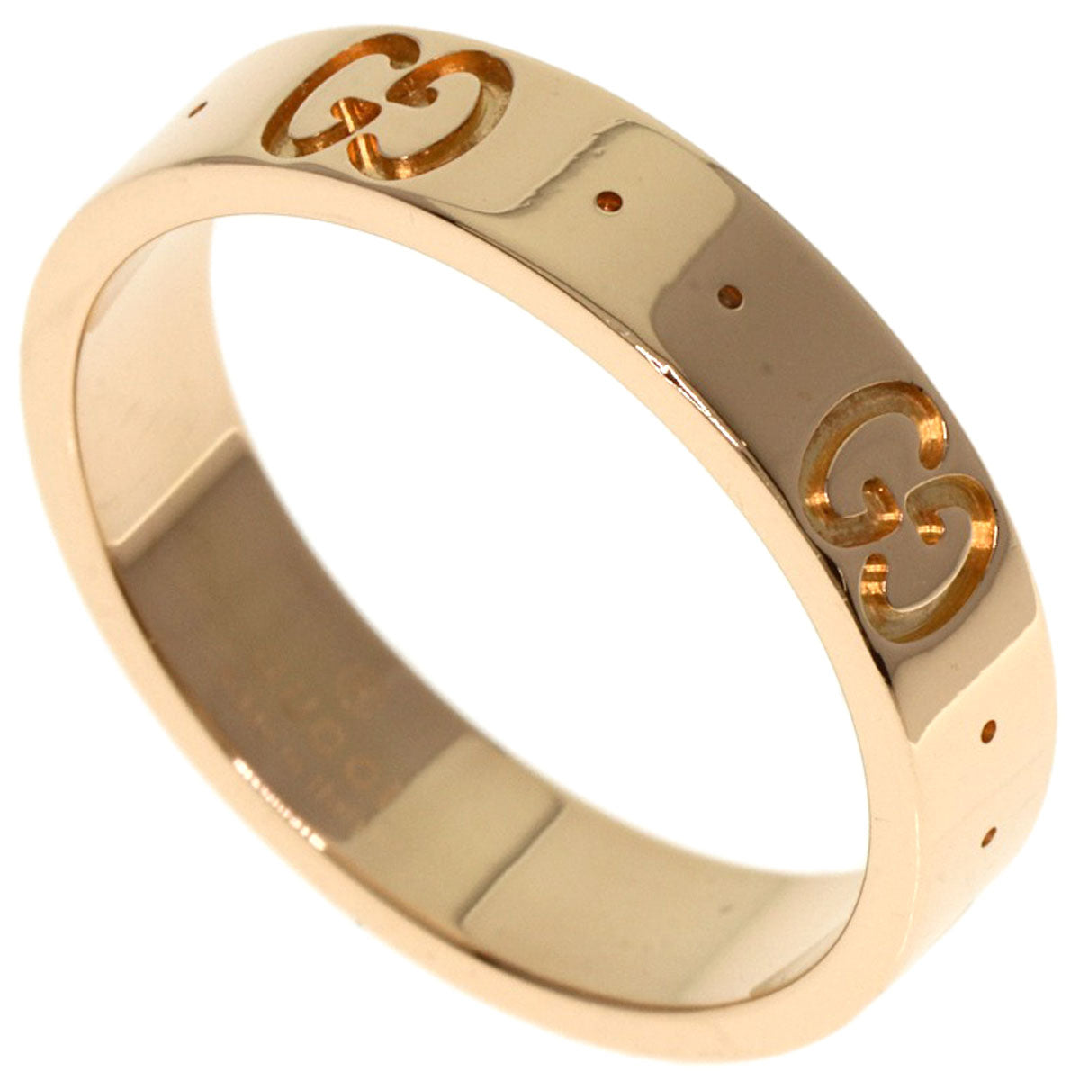 GUCCI   Icon # 10 Ring  K18 Pink Gold Ladies [Used]