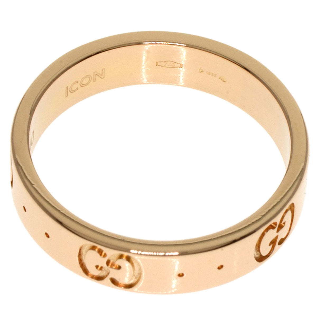 GUCCI   Icon # 10 Ring  K18 Pink Gold Ladies [Used]