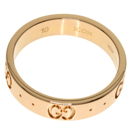 GUCCI   Icon # 10 Ring  K18 Pink Gold Ladies [Used]