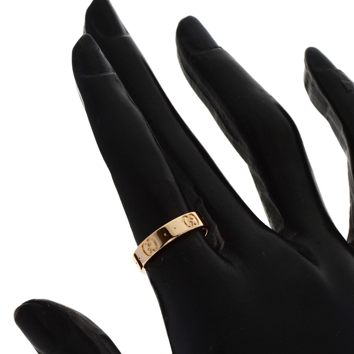 GUCCI   Icon # 10 Ring  K18 Pink Gold Ladies [Used]