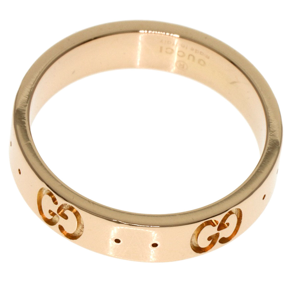 GUCCI   Icon # 10 Ring  K18 Pink Gold Ladies [Used]