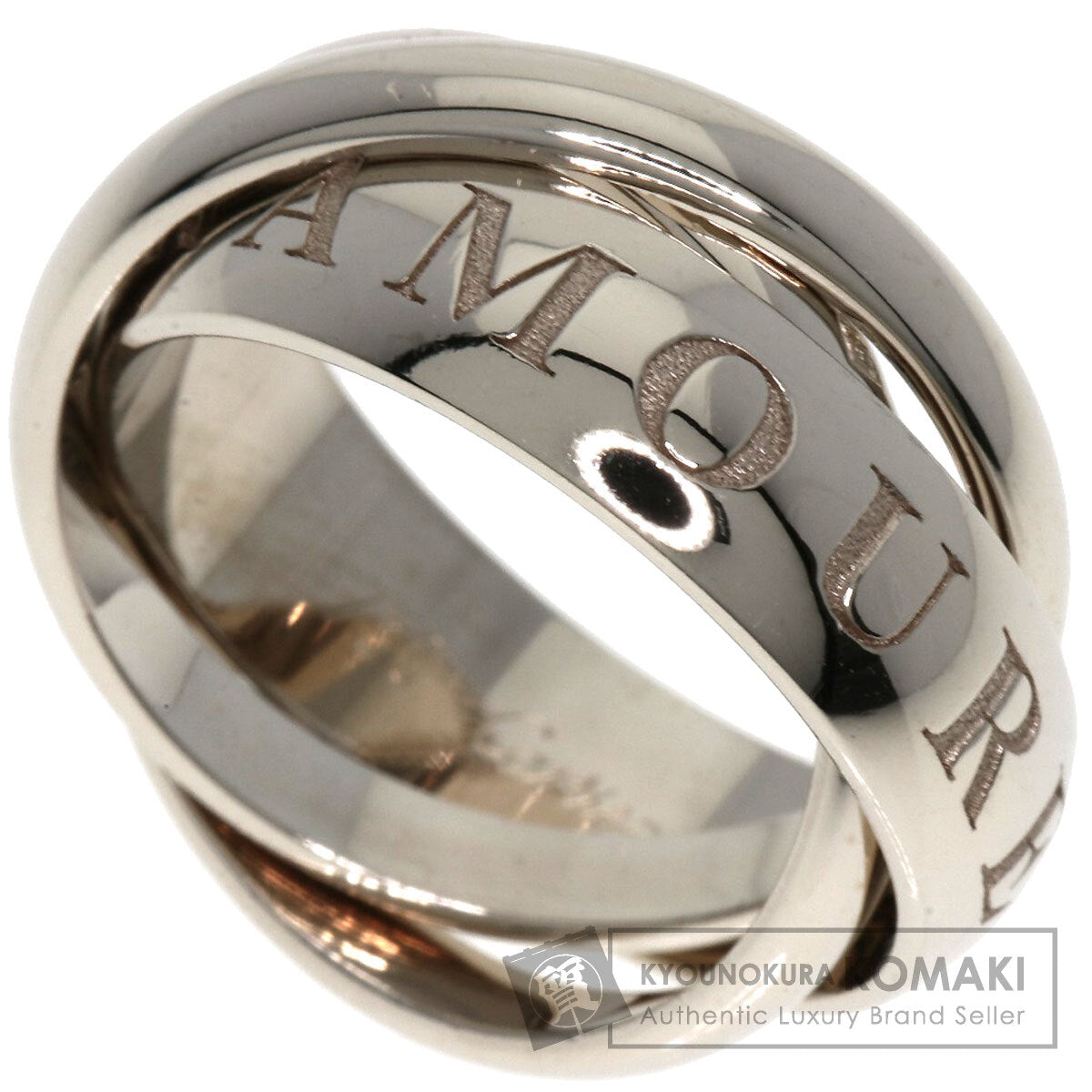 CARTIER   Ring Trinity #51 K18 White Gold Ladies
