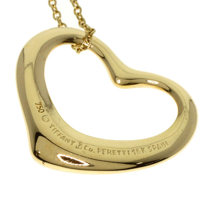 TIFFANY&Co.   Necklace Open heart K18 Yellow Gold Ladies