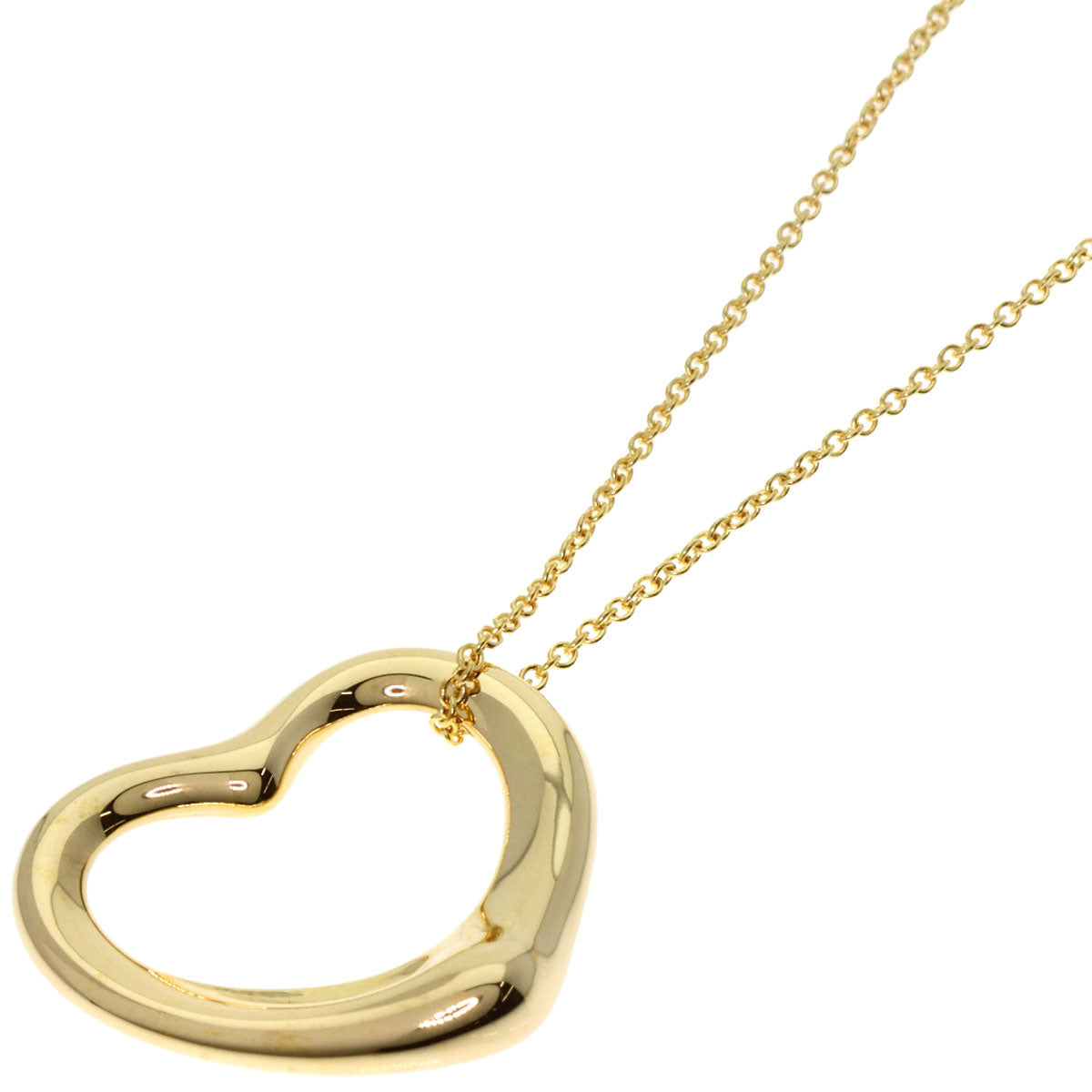TIFFANY&Co.   Necklace Open heart K18 Yellow Gold Ladies
