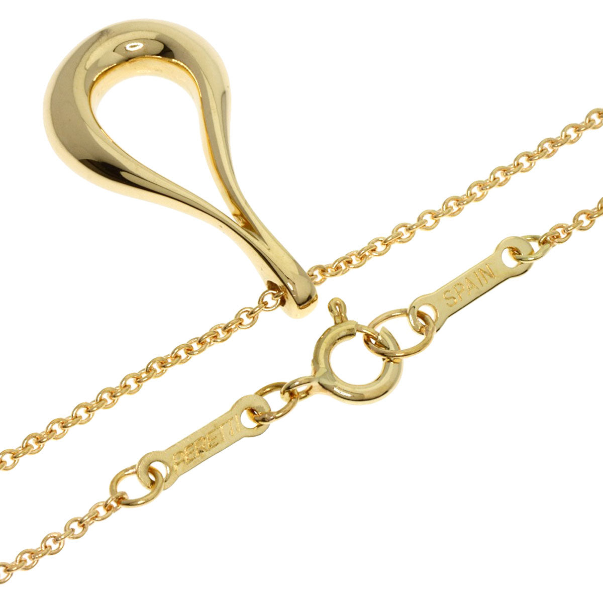TIFFANY&Co.   Necklace open teardrop K18 Yellow Gold Ladies