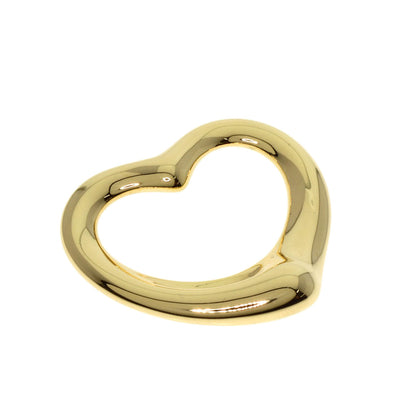 TIFFANY&Co. Open heart Pendant top K18 Yellow Gold Ladies [Used]