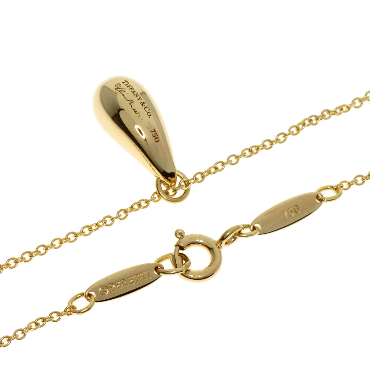 TIFFANY&Co.   Necklace teardrop K18 Yellow Gold Ladies