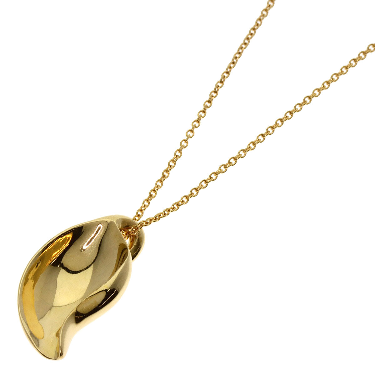 TIFFANY&Co.   Necklace Leaf K18 Yellow Gold Ladies