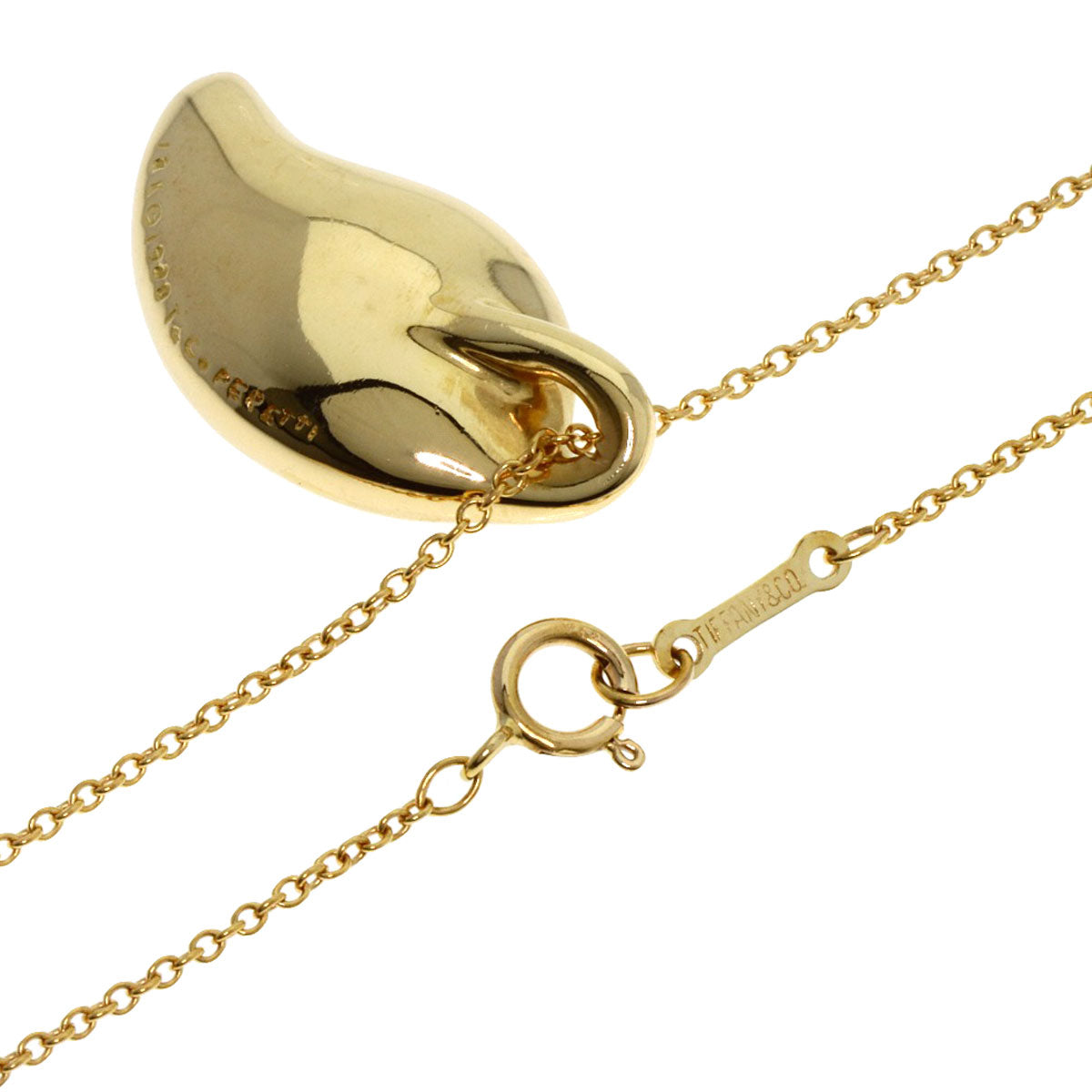TIFFANY&Co.   Necklace Leaf K18 Yellow Gold Ladies