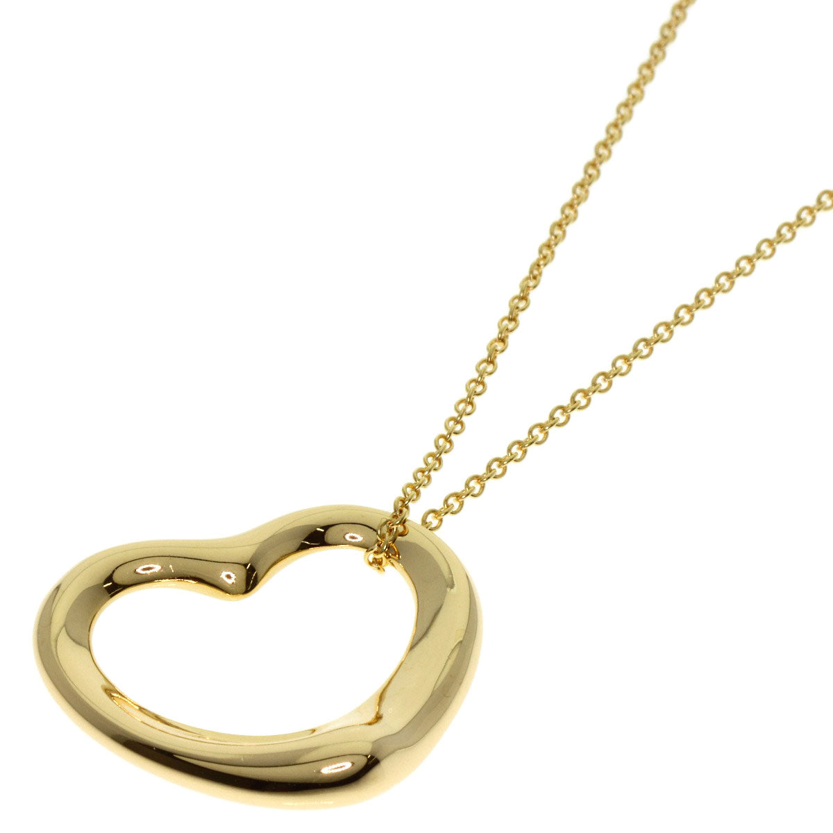 TIFFANY&Co.   Necklace Open heart K18 Yellow Gold Ladies