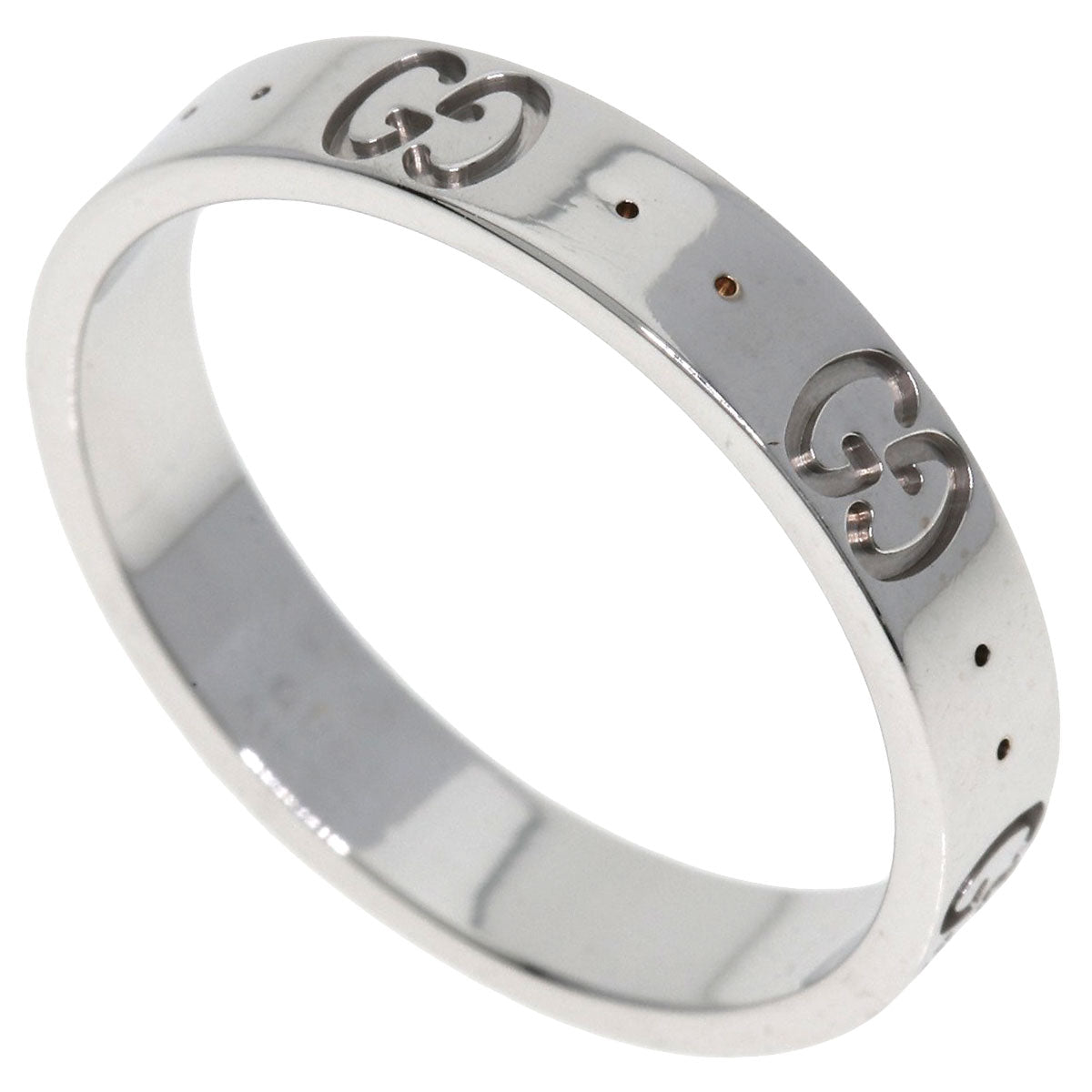 GUCCI   Ring Icon # 18 K18 White Gold Ladies