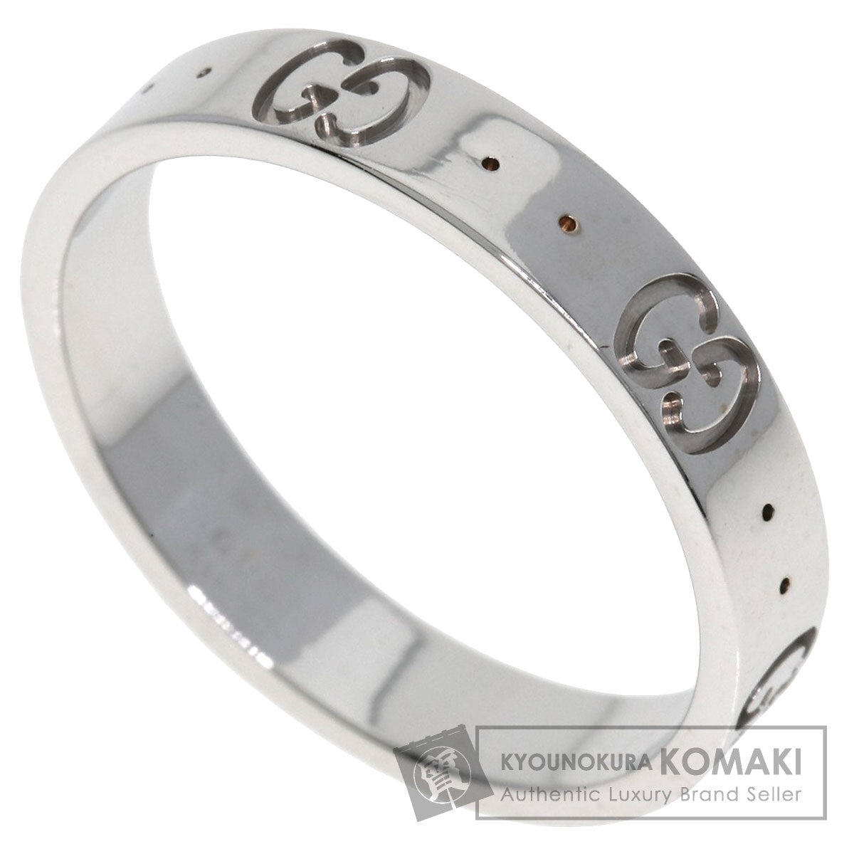 GUCCI   Ring Icon # 18 K18 White Gold Ladies