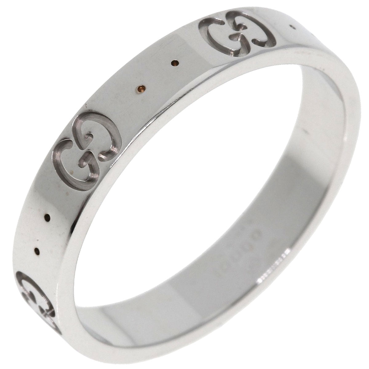 GUCCI   Ring Icon # 18 K18 White Gold Ladies