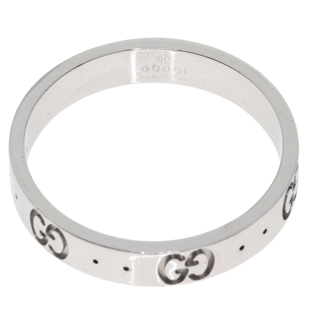 GUCCI   Ring Icon # 18 K18 White Gold Ladies
