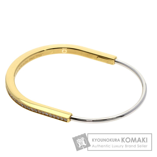 TIFFANY&Co. TIFFANY&Co. Rock Narrow Bangle Large Diamond Bracelet K18 Yellow Gold K18 White GoldLadies [Used]