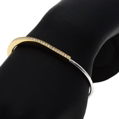 TIFFANY&Co. TIFFANY&Co. Rock Narrow Bangle Large Diamond Bracelet K18 Yellow Gold K18 White GoldLadies [Used]