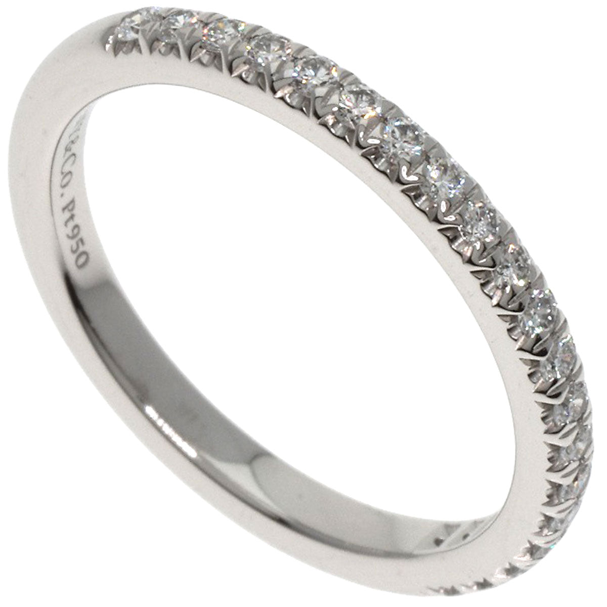 TIFFANY&Co. Novo Half Eternity Diamond Ring Platinum PT950 Ladies [Used]