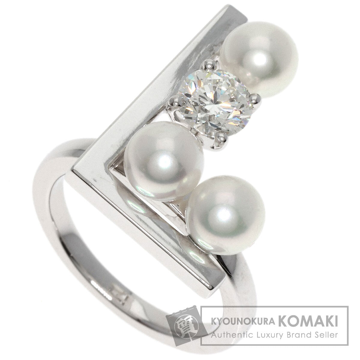 TASAKI   Ring Balance Note Pearl Pearl K18 White Gold Ladies