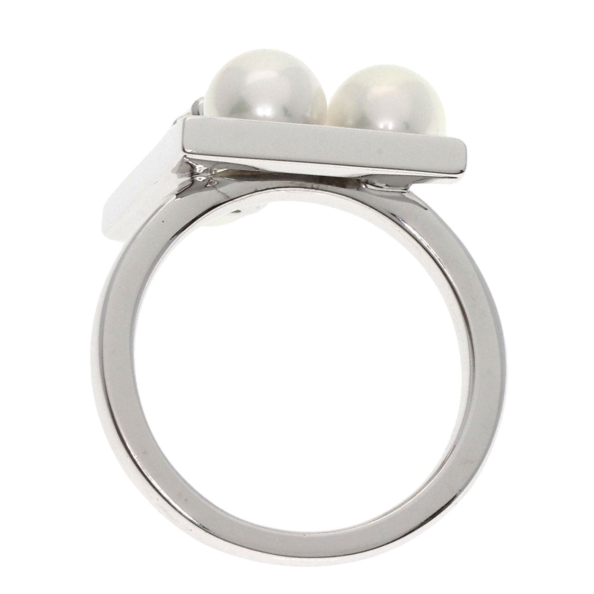 TASAKI   Ring Balance Note Pearl Pearl K18 White Gold Ladies