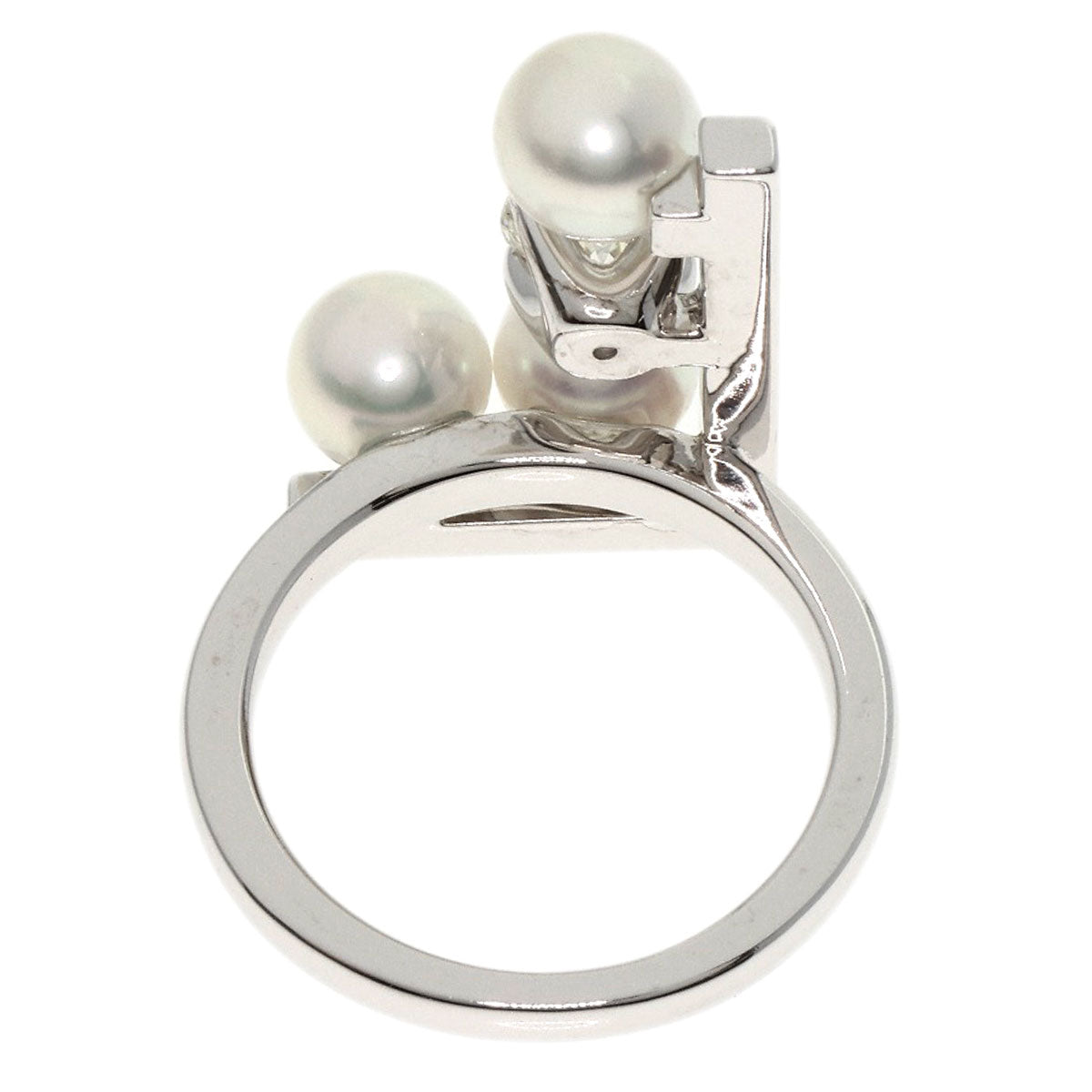 TASAKI   Ring Balance Note Pearl Pearl K18 White Gold Ladies