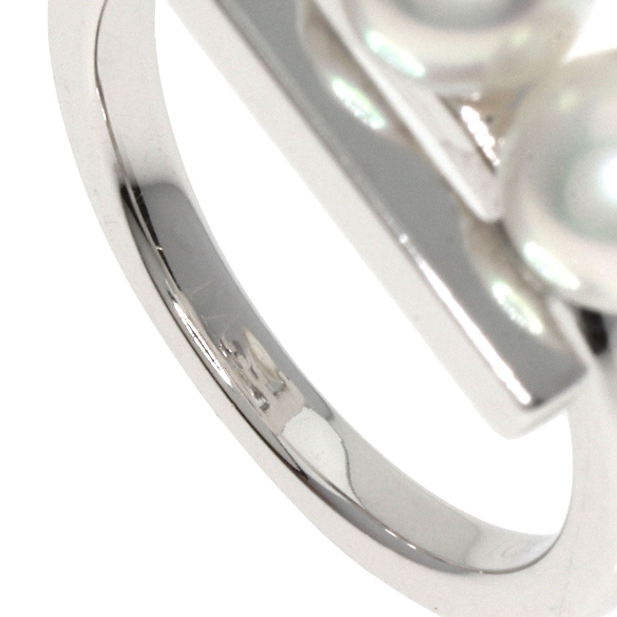 TASAKI   Ring Balance Note Pearl Pearl K18 White Gold Ladies