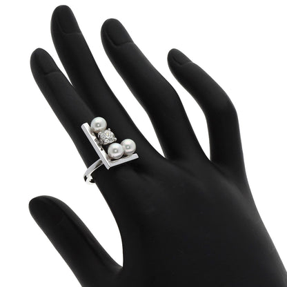 TASAKI   Ring Balance Note Pearl Pearl K18 White Gold Ladies