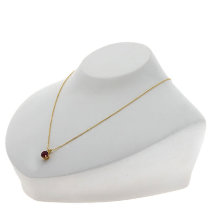 TIFFANY&Co. Garnet Diamond Necklace K18 Yellow Gold Ladies [Used]