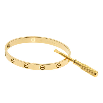 カルティエ ラブブレス ドライバー付き #18 ブレスレット K18イエローゴールド レディース 【中古】【CARTIER】