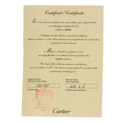 CARTIER baby love Bracelet K18 Pink Gold Ladies [Used]