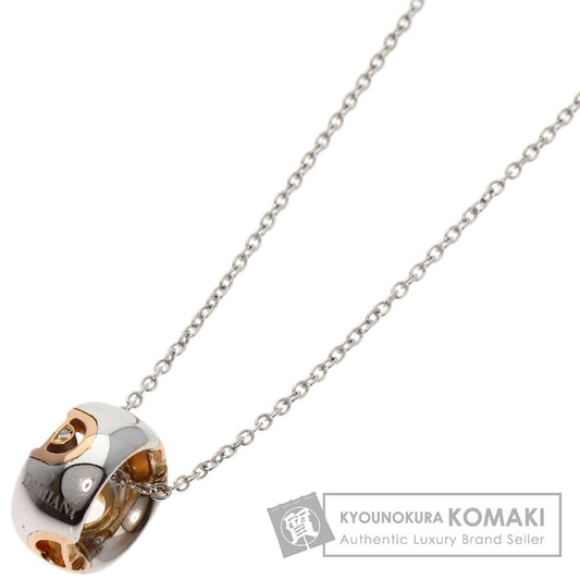 Damiani D Icon 1PDiamond Necklace K18 White Gold Ladies [Used]