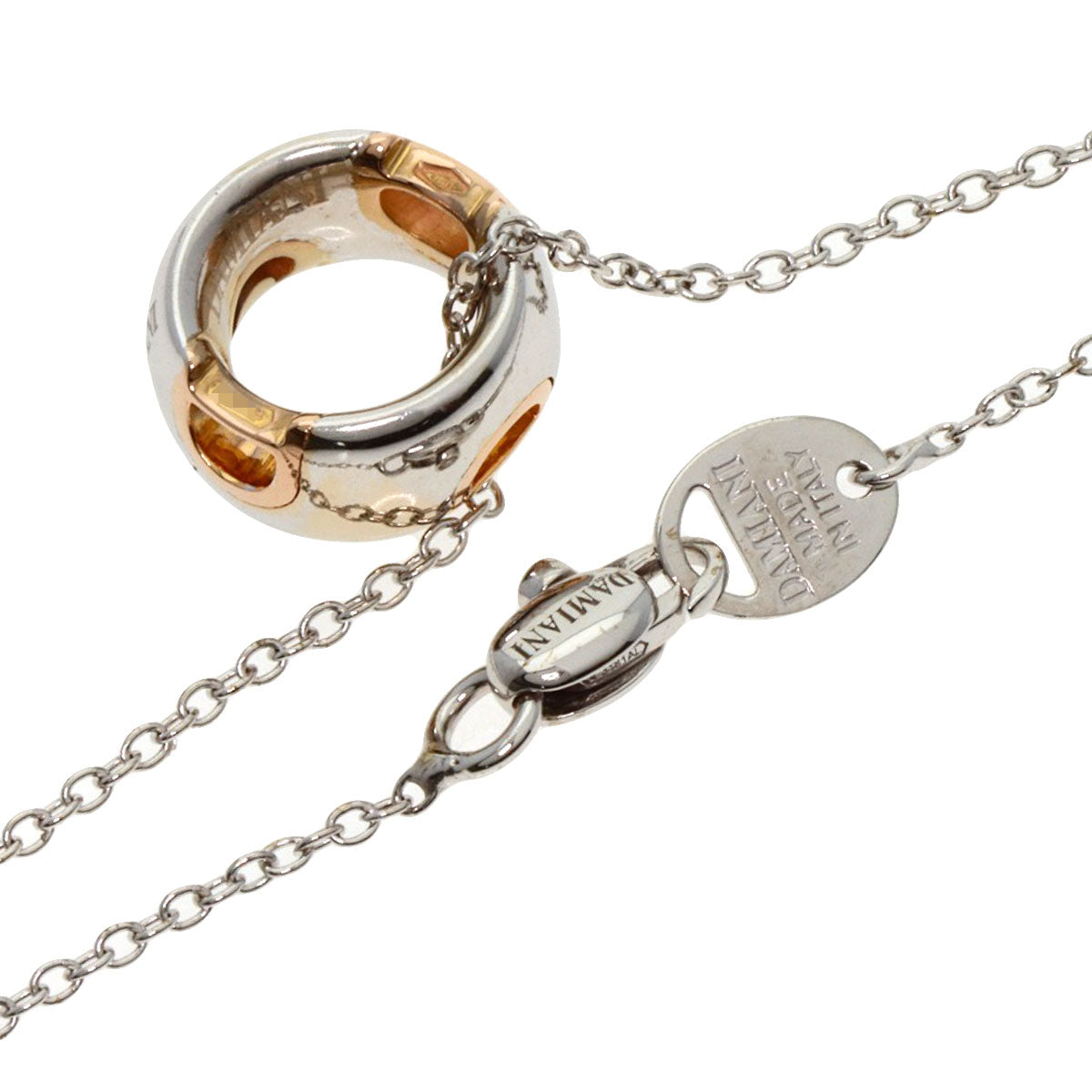 Damiani D Icon 1PDiamond Necklace K18 White Gold Ladies [Used]