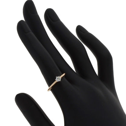 TIFFANY&Co. Solitaire Diamond Ring K18 Pink Gold PT950Ladies [Used]