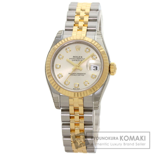 ROLEX DATEJUST 10P Diamond Watches 179173G Stainless Steel/SSxK18YG Ladies