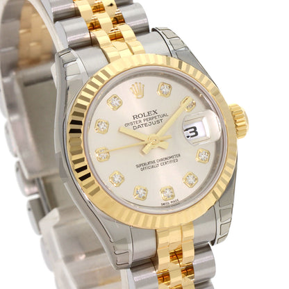 ROLEX DATEJUST 10P Diamond Watches 179173G Stainless Steel/SSxK18YG Ladies