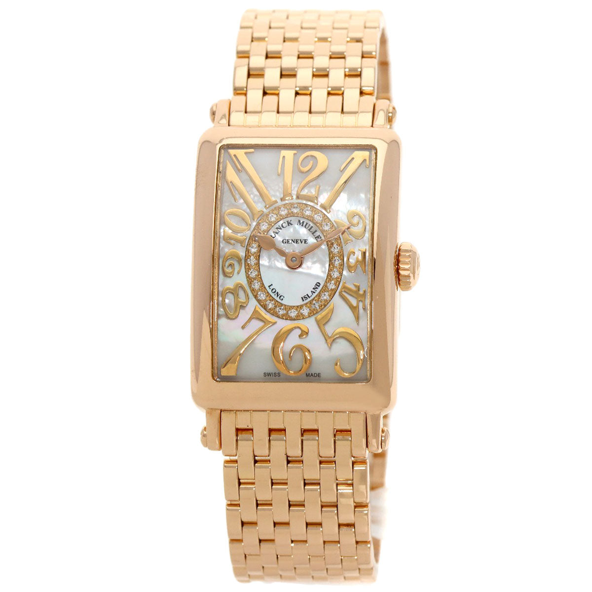 FRANCK MULLER Long Island Diamond Mother of Pearl Watches 902QZRELMOP CD1R K18 Pink Gold/18K Pink Gold Ladies