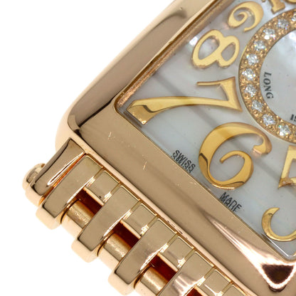 FRANCK MULLER Long Island Diamond Mother of Pearl Watches 902QZRELMOP CD1R K18 Pink Gold/18K Pink Gold Ladies