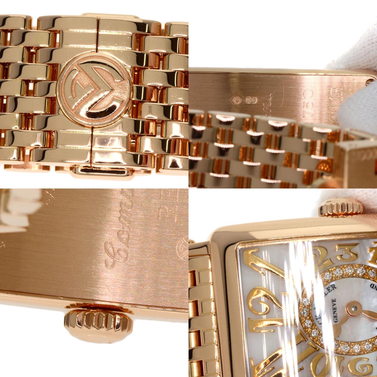 FRANCK MULLER Long Island Diamond Mother of Pearl Watches 902QZRELMOP CD1R K18 Pink Gold/18K Pink Gold Ladies