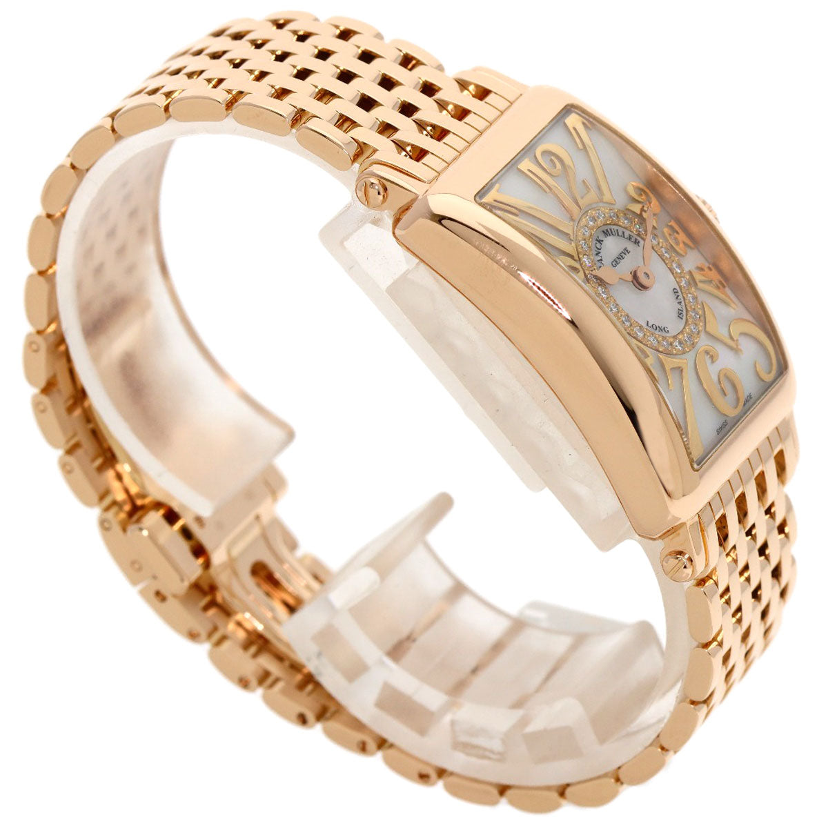 FRANCK MULLER Long Island Diamond Mother of Pearl Watches 902QZRELMOP CD1R K18 Pink Gold/18K Pink Gold Ladies