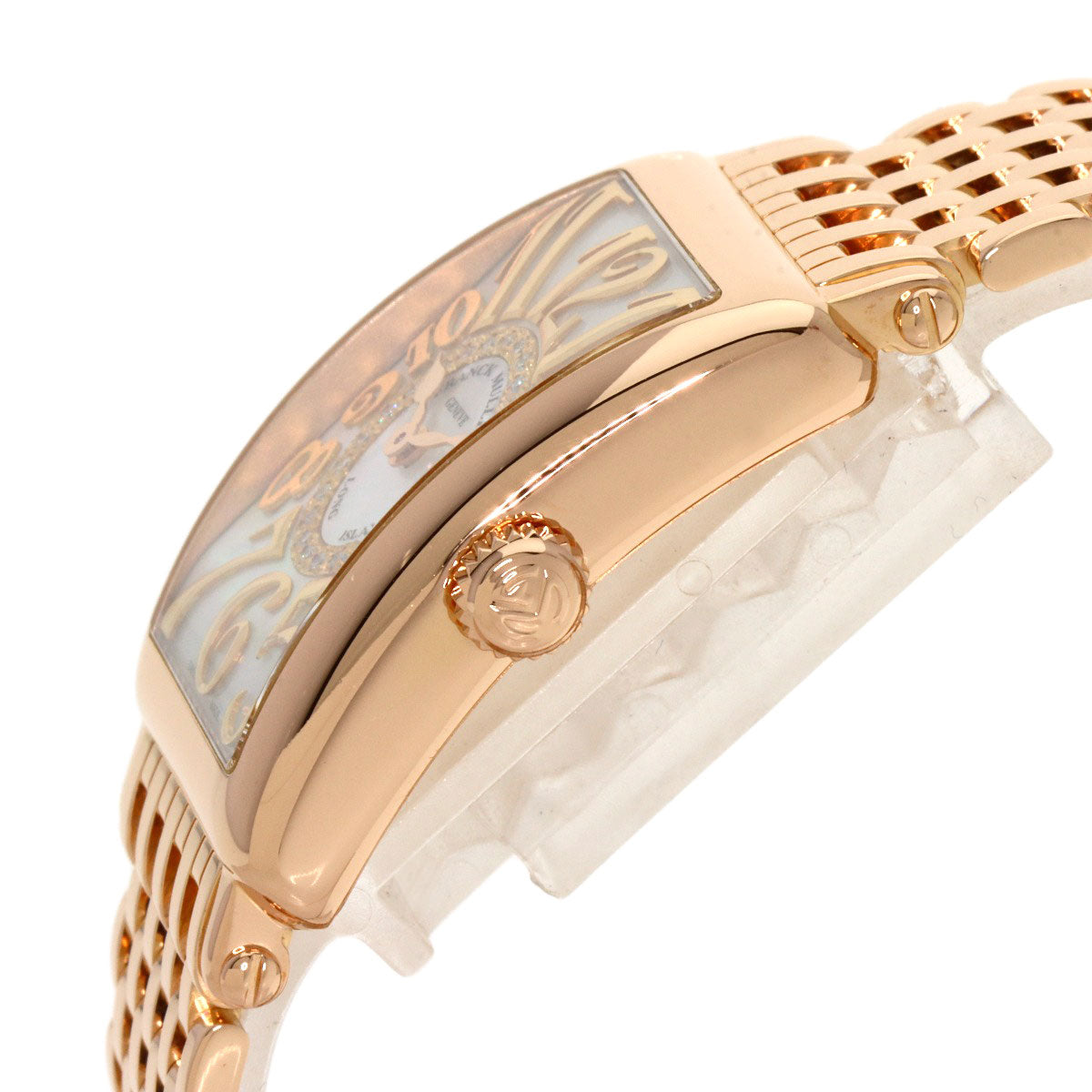 FRANCK MULLER Long Island Diamond Mother of Pearl Watches 902QZRELMOP CD1R K18 Pink Gold/18K Pink Gold Ladies