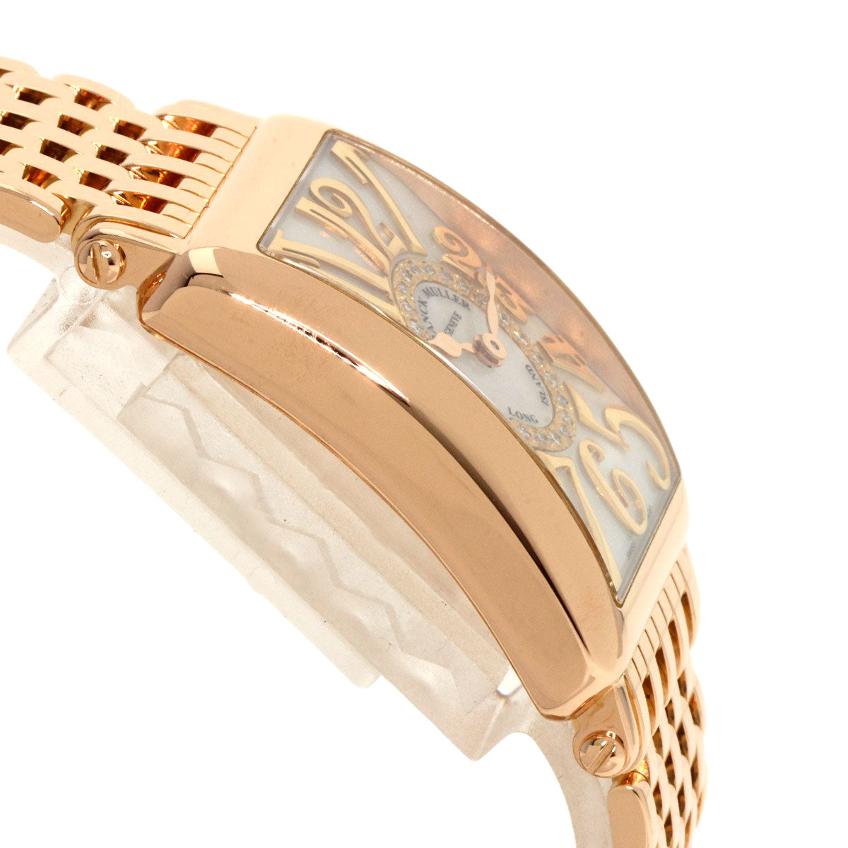 FRANCK MULLER Long Island Diamond Mother of Pearl Watches 902QZRELMOP CD1R K18 Pink Gold/18K Pink Gold Ladies