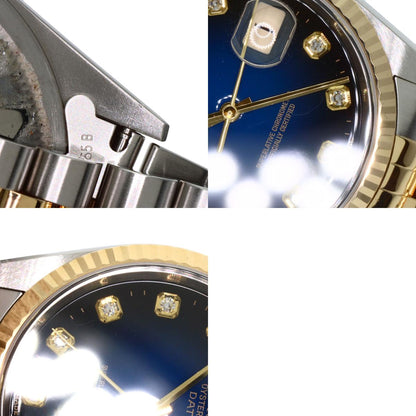 ROLEX Datejust 10P Diamond Blue Gradation Watches 16233G Stainless Steel/SSxK18YG mens