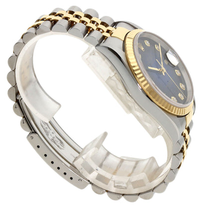 ROLEX Datejust 10P Diamond Blue Gradation Watches 16233G Stainless Steel/SSxK18YG mens