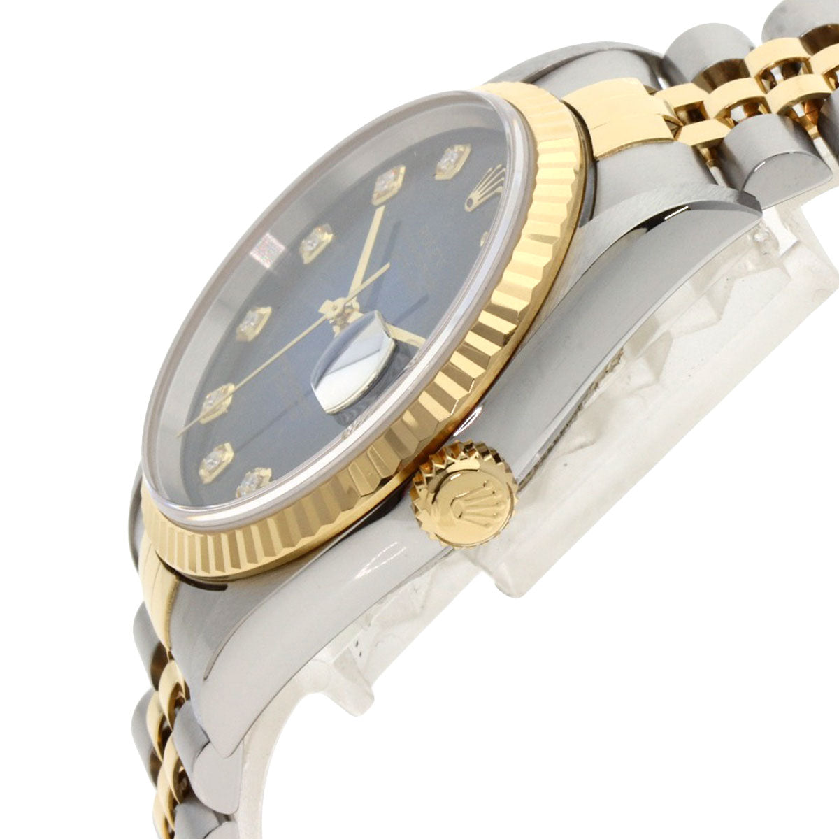 ROLEX Datejust 10P Diamond Blue Gradation Watches 16233G Stainless Steel/SSxK18YG mens