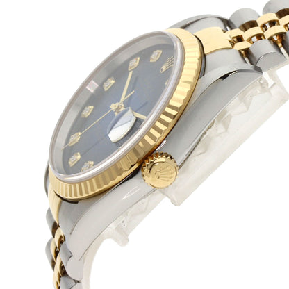 ROLEX Datejust 10P Diamond Blue Gradation Watches 16233G Stainless Steel/SSxK18YG mens
