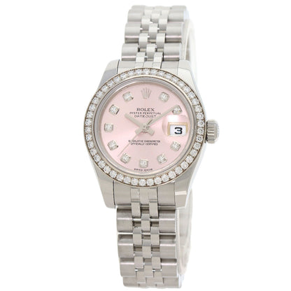 ROLEX Datejust 10P Bezel Diamond Watches 179384G Stainless Steel/Stainless Steel Ladies