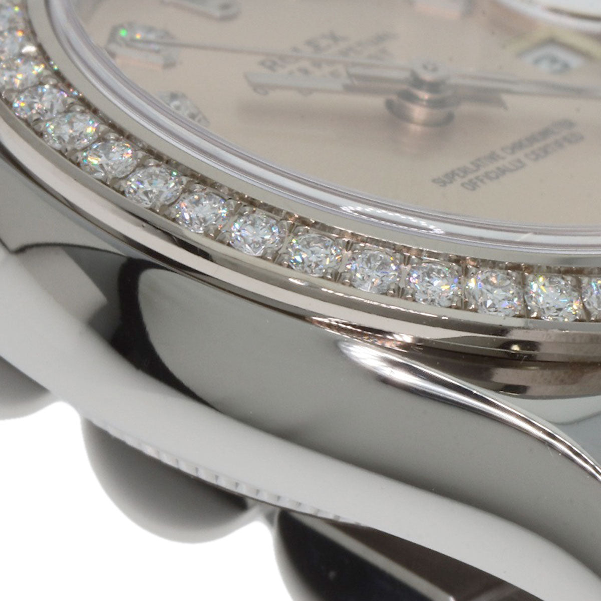 ROLEX Datejust 10P Bezel Diamond Watches 179384G Stainless Steel/Stainless Steel Ladies