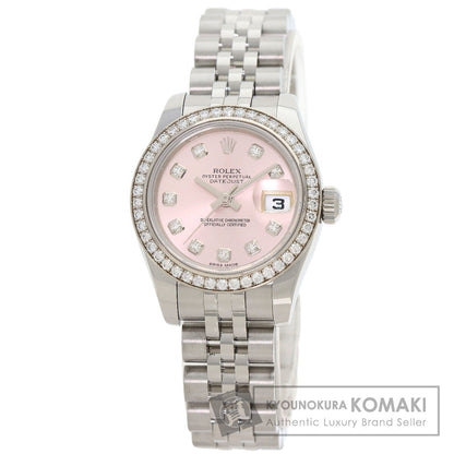 ROLEX Datejust 10P Bezel Diamond Watches 179384G Stainless Steel/Stainless Steel Ladies